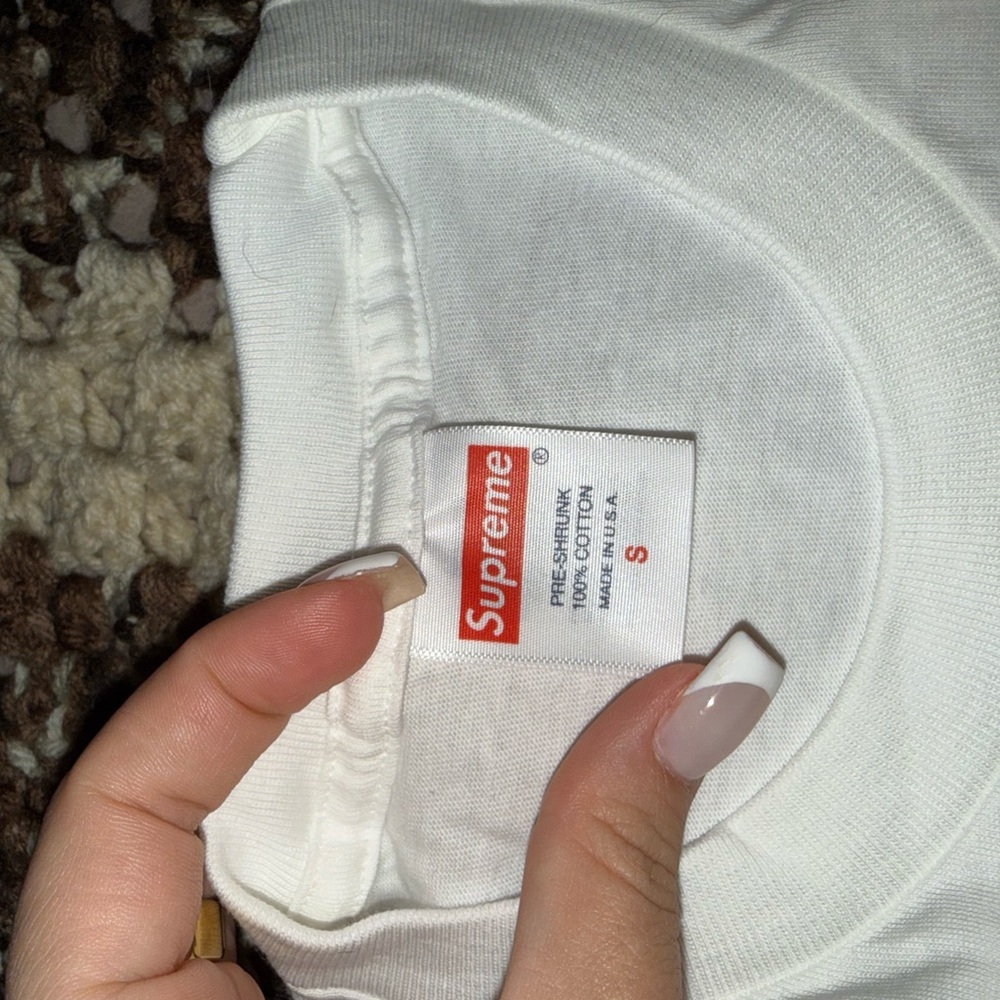 Supreme White Cotton Tee